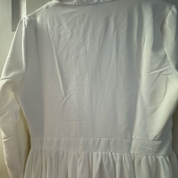 Vintage Style Plain White V-Neck Maxi Dress , NWOT - Picture 8 of 10